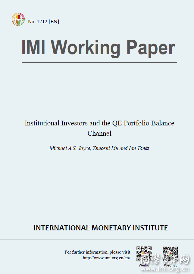 【IMIWorkingPaperNo.1712[EN]】InstitutionalInvestorsandtheQEPortfolioBalanceChannel