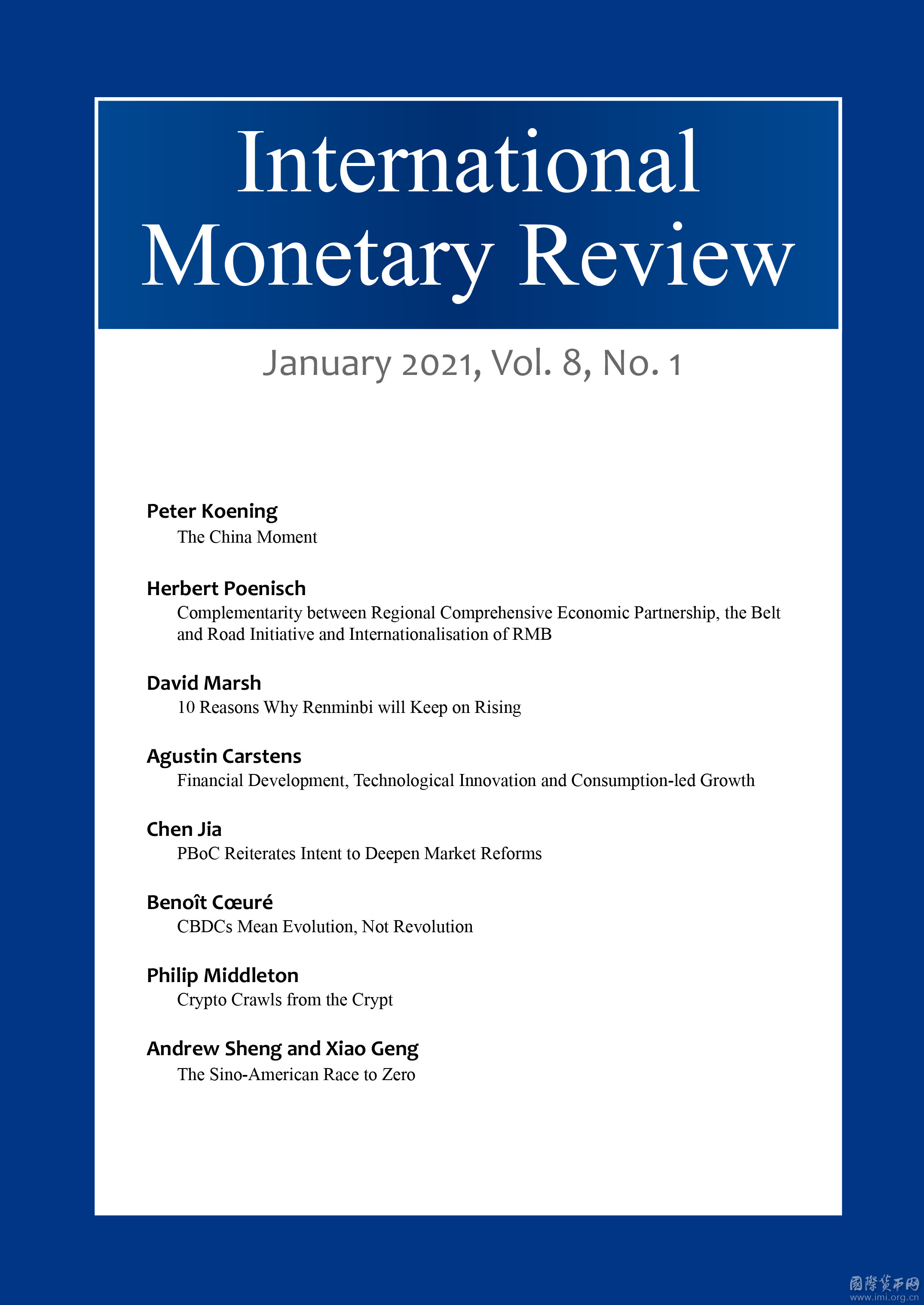 International Monetary Review, January 2021, Vol. 8 No. 1